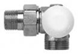 TS-90-termostatický ventil bez přednastavení úhlový pravý (bílá krytka)